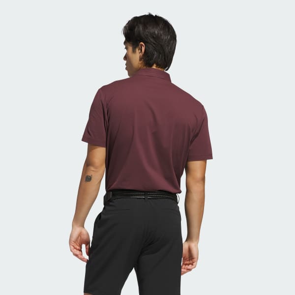 สีแดงเบอร์กันดี เสื้อโปโลผ้า Twistknit Ultimate365 Tour