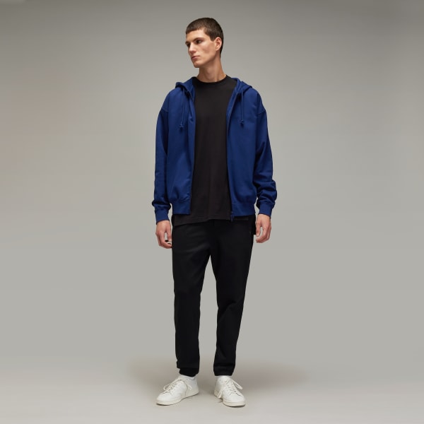 adidas Y-3 French Terry Zip Hoodie - Blue | Free Shipping