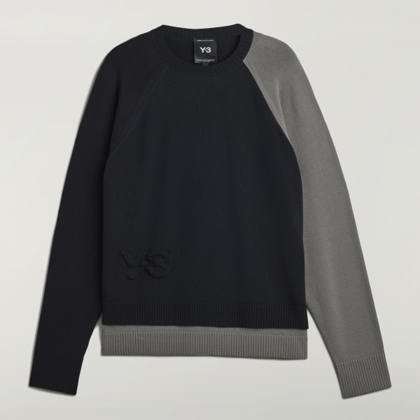 トップス adidas Y-3 U Tech Knit Crew Sweatshirt L adidas Y-3 Logo Knit Crew - Black | Free Shipping with adiClub