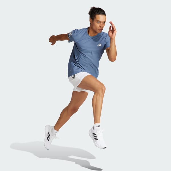 adidas Own the Run Tee - Blue | Free Shipping with adiClub | adidas US
