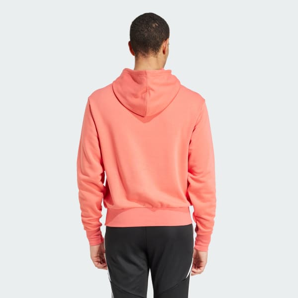 Rouge Sweat-shirt à capuche graphique Fussballliebe