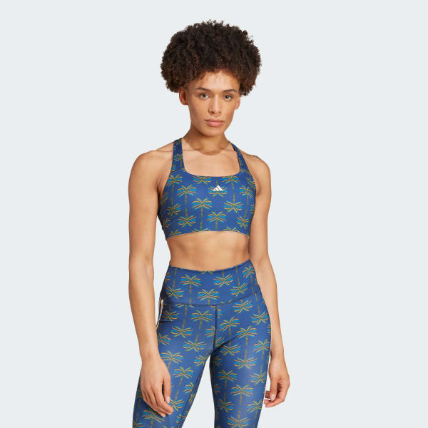blauw adidas x FARM Rio Medium-Support Beha