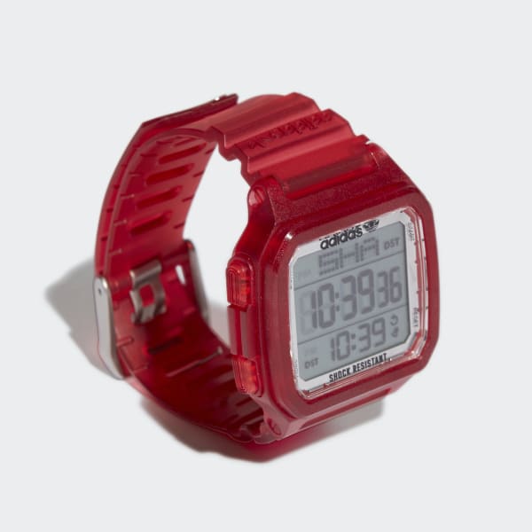 rood Digital One GMT R Horloge HPD90