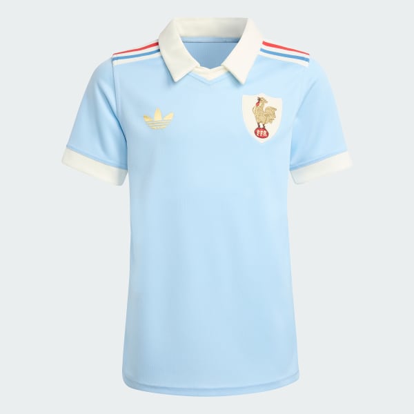 modrá Dětský dres France Rugby 120 Years Replica