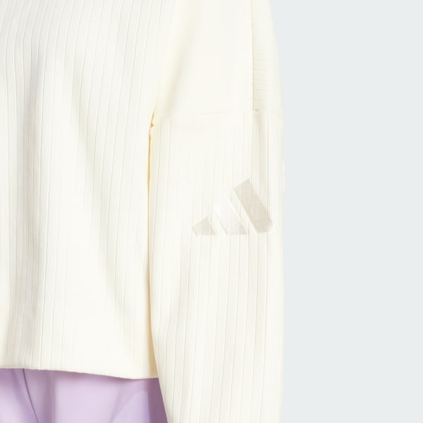 adidas ALL SZN WINTERISED SWEATSHIRT - White | Free Shipping with
