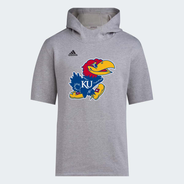 adidas KU Baseball Short Sleeve Hoodie - Grey | Men's Baseball | adidas US