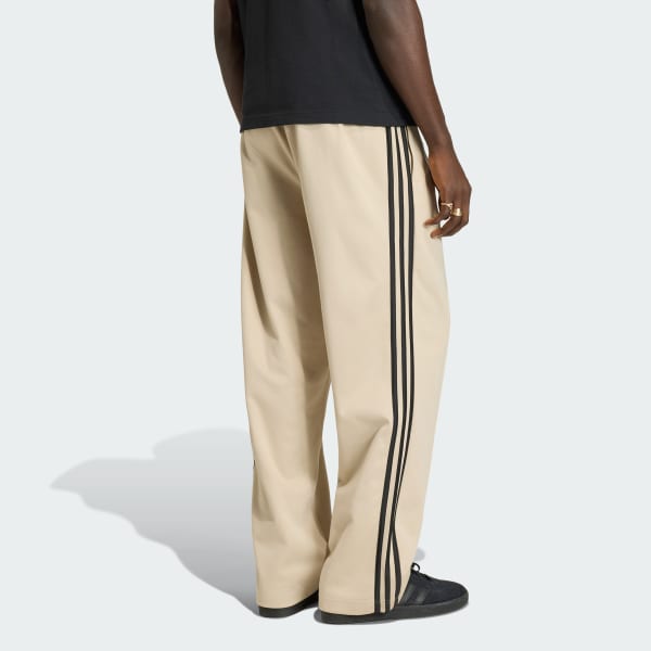 Beige BAGGY TRACK PANTS