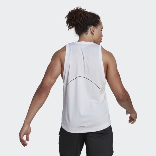White HIIT 스핀 트레이닝 탱크탑 WU842