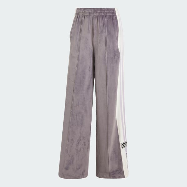 adidas Adibreak Velour Track Pants - Grey | Free Shipping