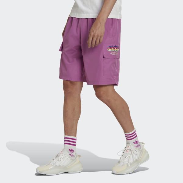 Purple Hyperreal Cargo Shorts
