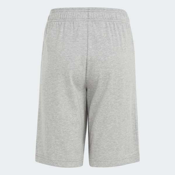 Grey Essentials Big Logo Cotton Shorts