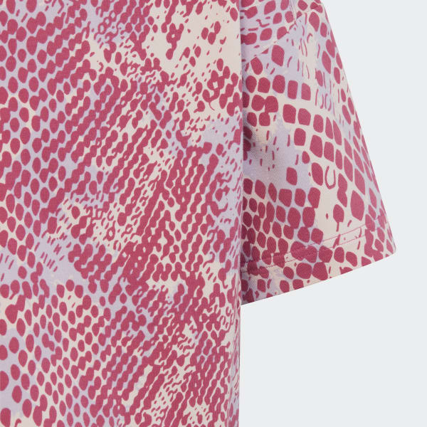 Rosa Future Icons Allover Print Cotton T-Shirt