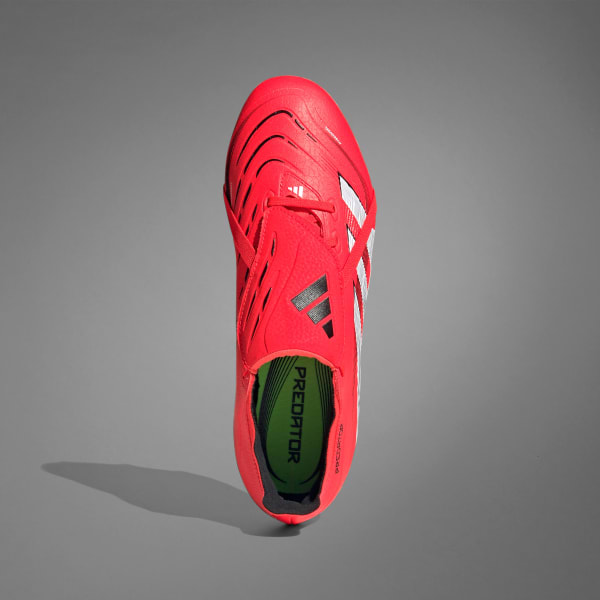 Red Predator League Fold-Over Tongue Firm/Multi-Ground Boots