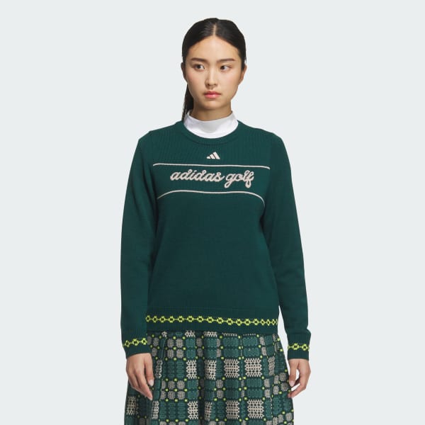 アディダス 【ゴルフ】フルファッション クルートップス - グリーン