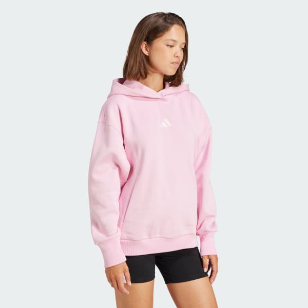 adidas ALL SZN Fleece Loose Hoodie - Pink | Free Shipping