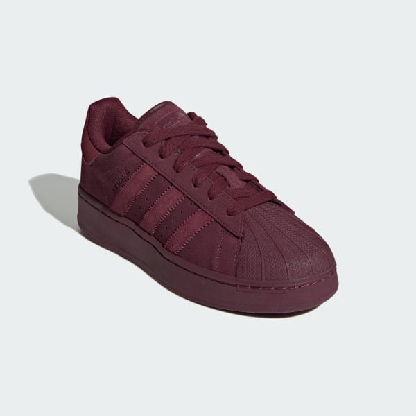 Adidas superstar clearance womens little burgundy