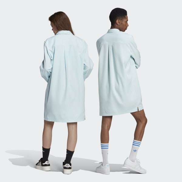 Blauw Adicolor Contempo Tailored Overhemd (Uniseks) L6755