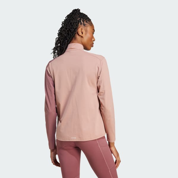 Rose T-shirt manches longues et zip 1/2 Terrex Multi Climacool