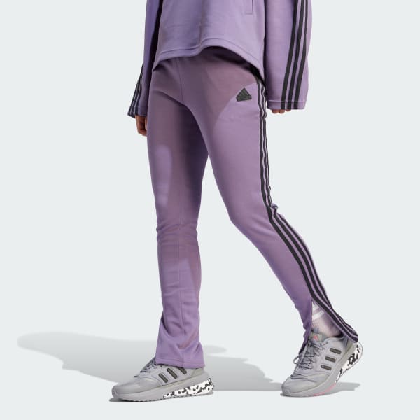 adidas Originals adicolor three stripe Firebird track pants in oxide purple  | ASOS
