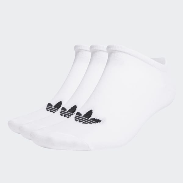 White Trefoil Liner Socks 3 Pairs