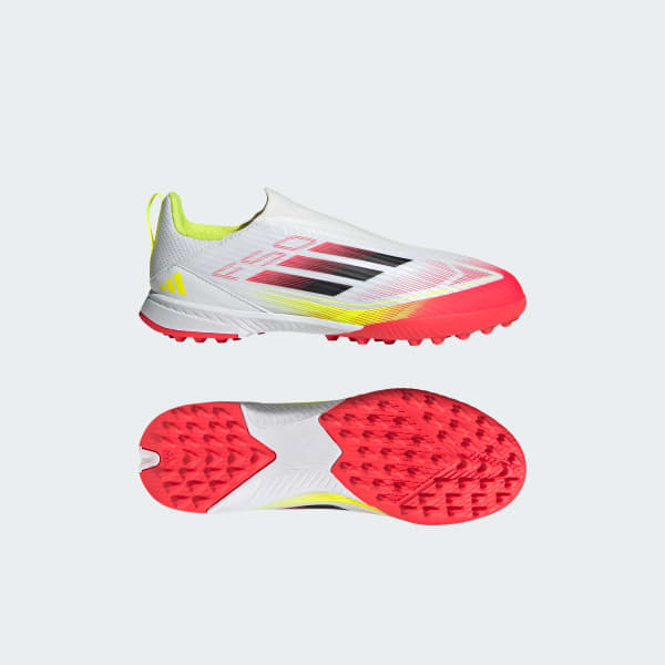 adidas F50 League Veterloze Turf Voetbalschoenen Kids Wit