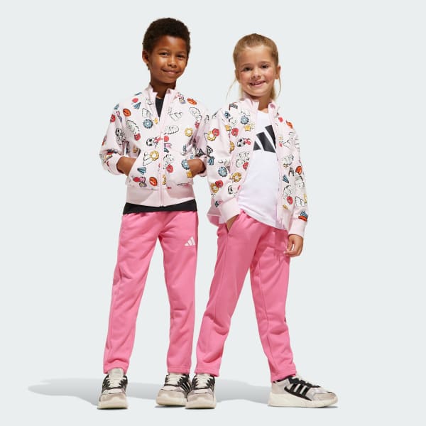 Pink Seasonal Essentials Fun Track Suit Kids