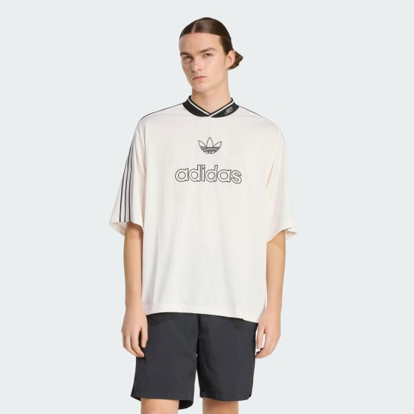 White OVERSIZED KNIT JERSEY