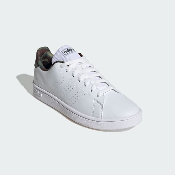 White Advantage Base Court Lifestyle Shoes