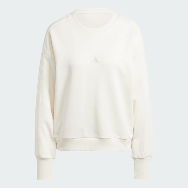 Adidas women's athletics french terry crewneck pullover deals