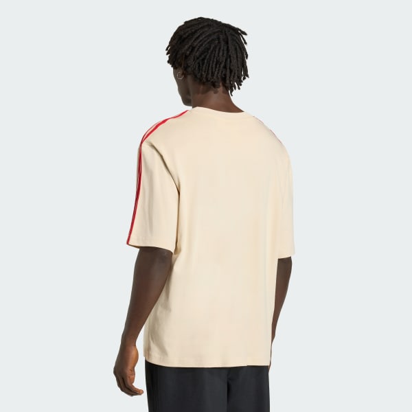 Beige ADICOLOR 3-STRIPES OVERSIZED T-Shirt

