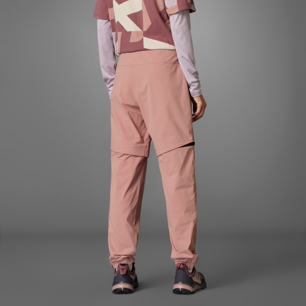 Pink Terrex Utilitas Hiking Zip-Off Tracksuit Bottoms