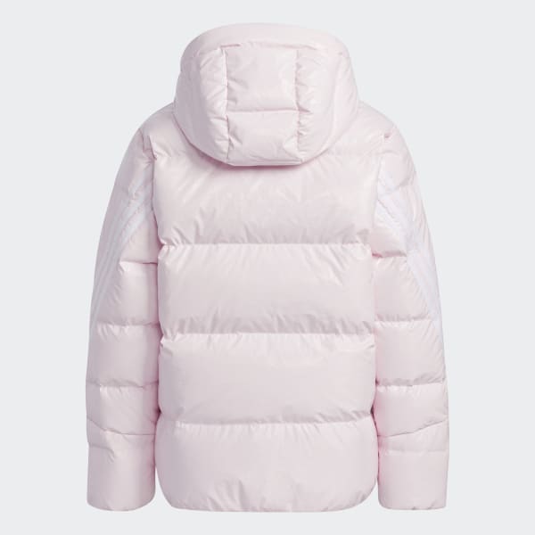Pink Metallic Fabric Down Jacket