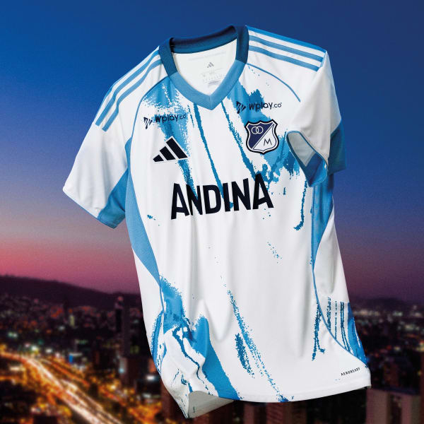 adidas Camiseta Visitante Millonarios FC 2025 Blanco adidas