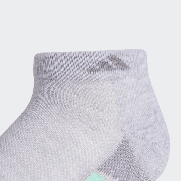 adidas Superlite Stripe LowCut Socks 3 Pairs Grey Free Shipping