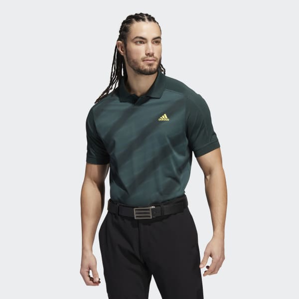 Zielony Statement Print Polo Shirt TY840