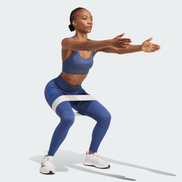 Blauw Seamless Branded 7/8 Legging