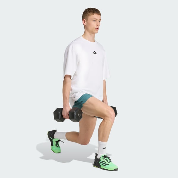 Branco T-shirt de Treino Oversize PrimeLift