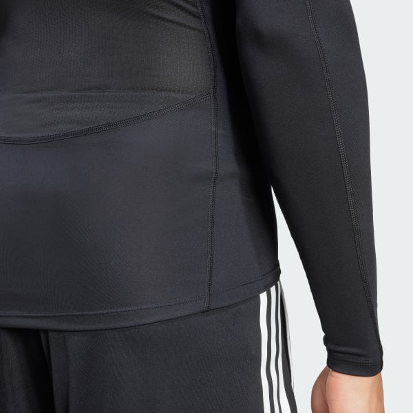 アディダス テックフィット 長袖Tシャツ - ブラック