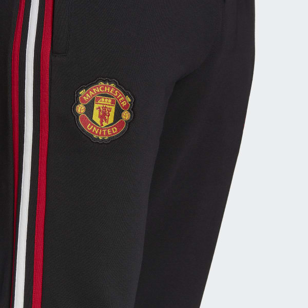Schwarz Manchester United DNA 3-Streifen Hose MKL66