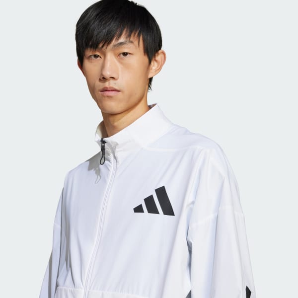 adidas Z.N.E. Woven Track Top - White | Free Shipping with