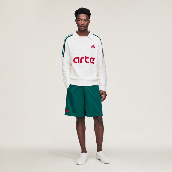 Bialy Dzianinowa koszulka z długim rękawem adidas x Arte Antwerp