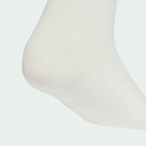 Blanc Chaussettes mi-mollet 3 bandes (3 paires)