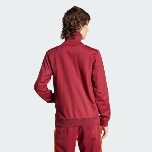 adidas AS Roma Beckenbauer Track Top Red adidas UK
