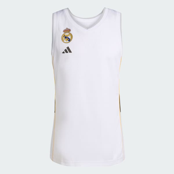 Hvit Real Madrid Basketball Hjemmetrøye