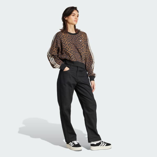 Πολλαπλά-Χρώματα Leopard Crewneck Sweatshirt