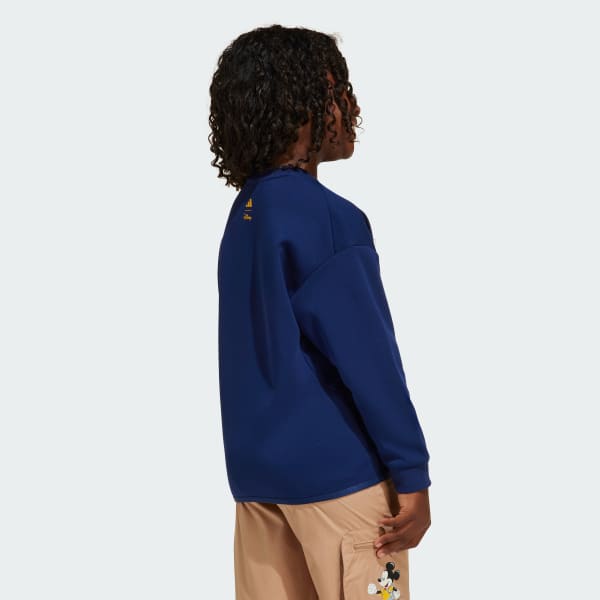 Blue ADIDAS DISNEY MICKEY MOUSE SWEATSHIRT