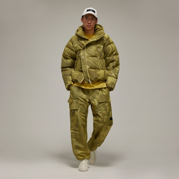 Yellow Y-3 Graphic Puffer Jacket