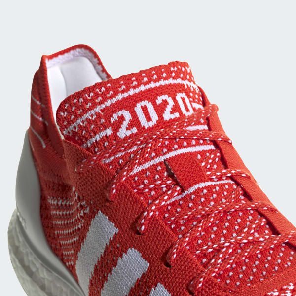 Red Ultraboost DNA Prime Shoes KZD00