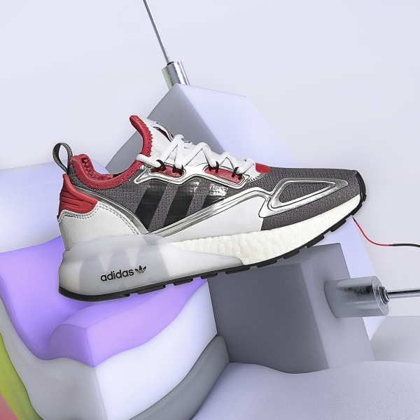 Adidas Zx 2k Boost Shoes Grey Adidas Us