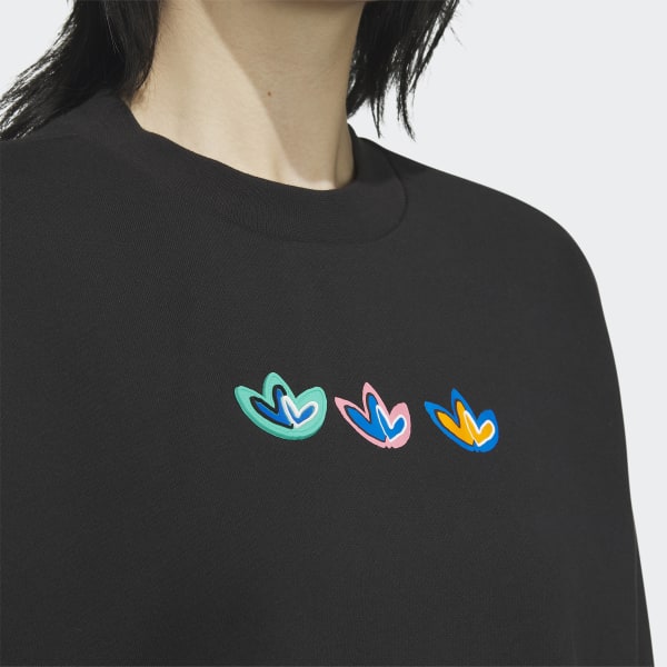 adidas V Day Crew Sweatshirt Black adidas Thailand